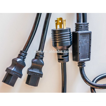 Câble de rallonge de câble d&#39;extension de cordon d&#39;alimentation pour serveurs et ordinateurs 20A, 12AWG (2x IEC-320-C19 à IEC-320-C20)